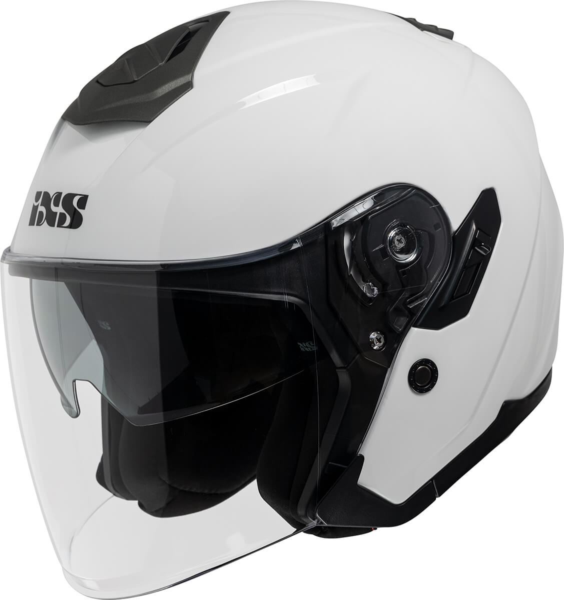 53/54 cm XS BHR 94164 Demi-Jet Helmet Model 802 with Hidden Visor Silver 