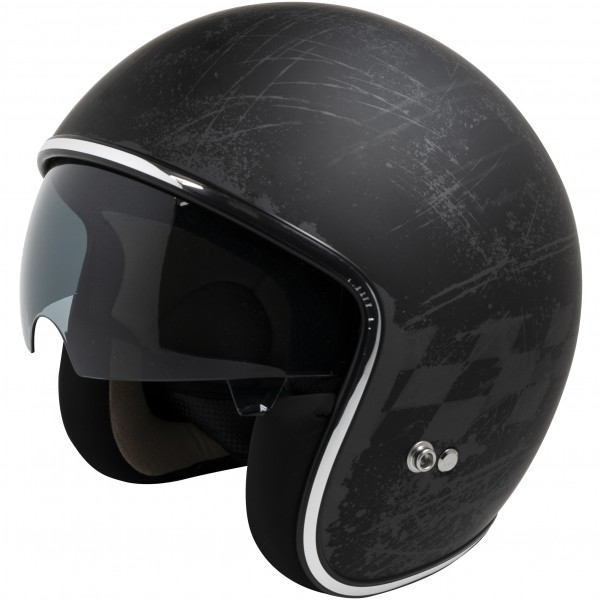 Jet Helmet iXS77 2.5 matt black-grey