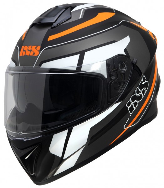 Full Face Helmet iXS216 2.2 grey-black-neon orange