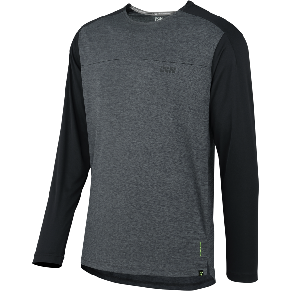 Flow X long sleeve jersey graphite-solid black