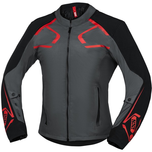 Sports SO Jacke Moto Dynamic grau-schwarz-rot