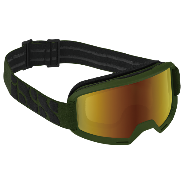 Goggle Hack olive/ mirror gold