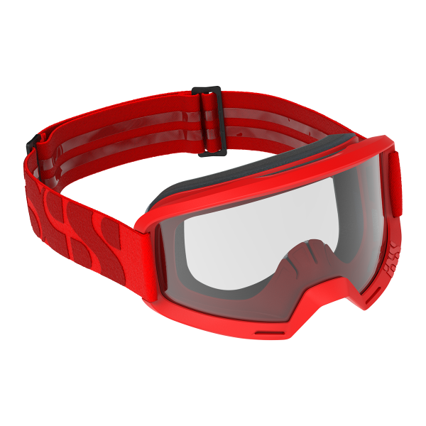 Goggle Hack Clear racing red/ klar