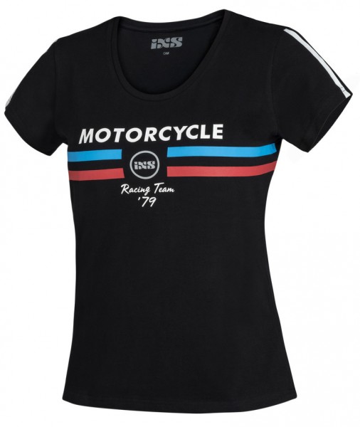 iXS Women&#039;s T-Shirt Motorcycle Race-Team black-red-blue