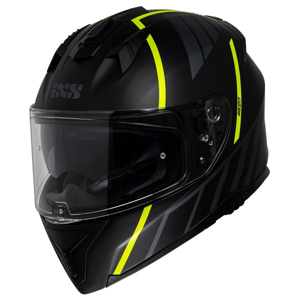 Full Face Helmet iXS217 2.0 black matt-yellow fluo