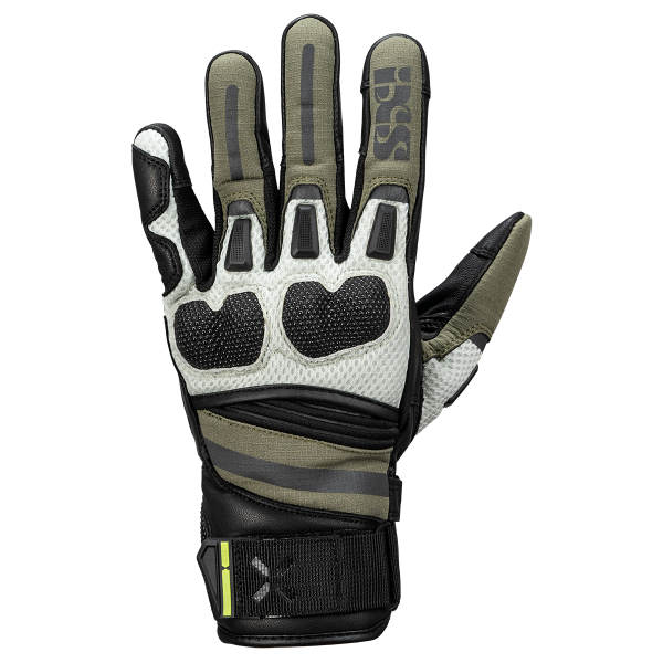 Montevideo-Air 2.0 Kurzhandschuhe schwarz-oliv-hellgrau