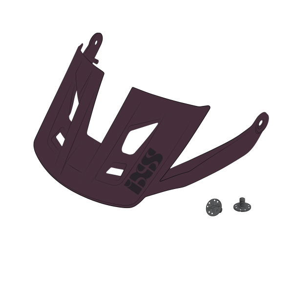 visor + pins Trail Evo raisin