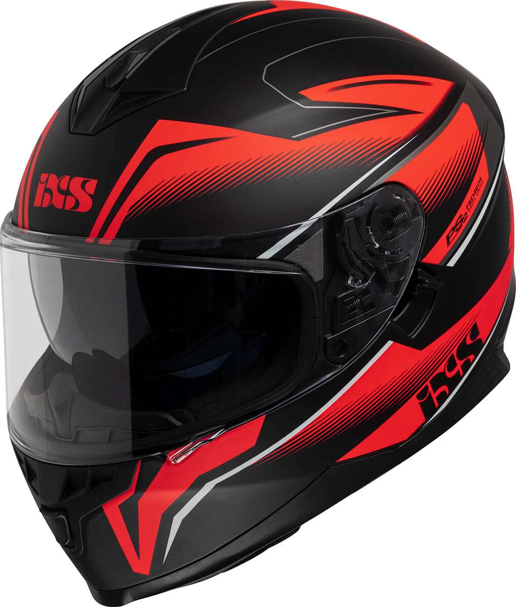 Full-face helmet iXS1100 2.3 black matt-red | Full-Face Helmets