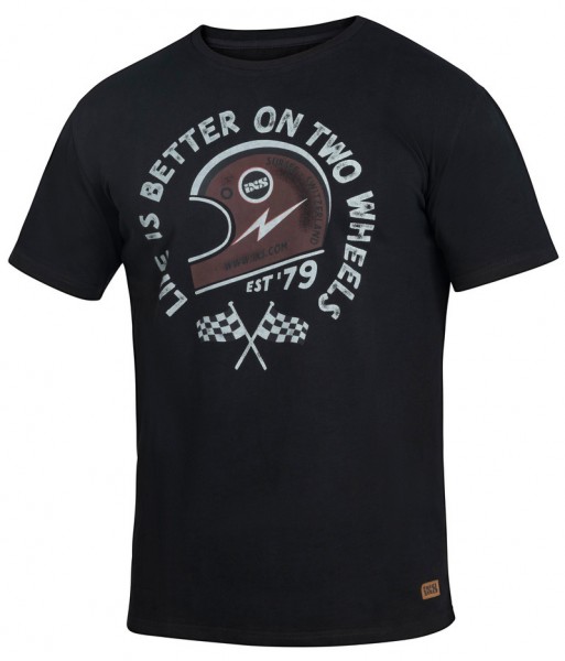 iXS T-Shirt On Two Wheels schwarz-rot
