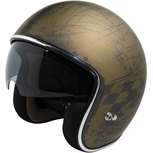 Jet Helmet iXS77 2.5 matt gold-black
