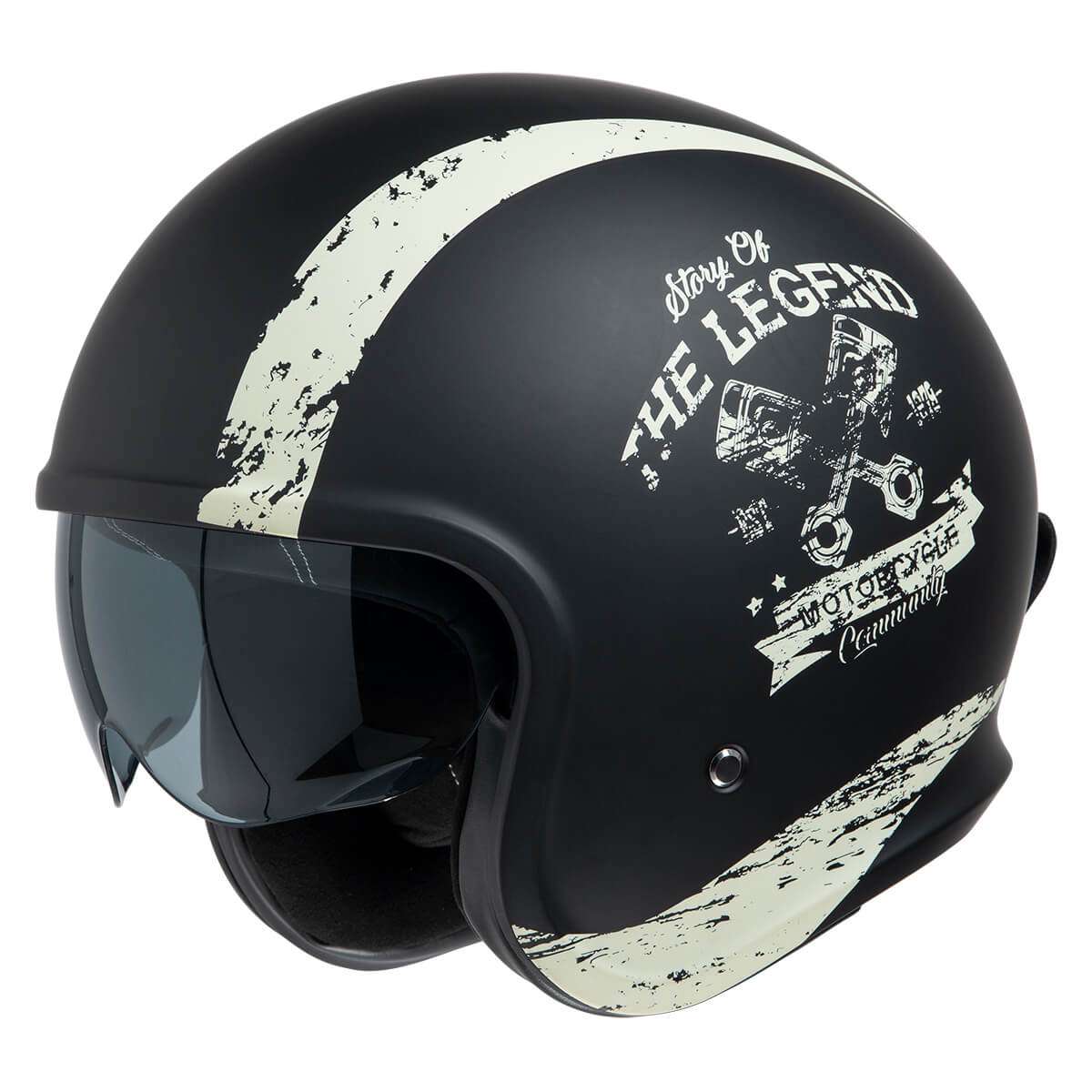 Jet helmet iXS880 2.0 black mat-ivory | Jet Helmets | Motorcycle Helmets |  Moto | iXS Official Shop