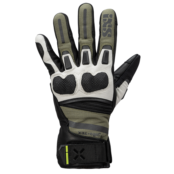 Montevideo-ST Kurzhandschuhe schwarz-oliv-hellgrau