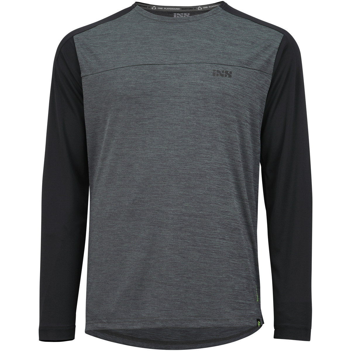 Flow X long sleeve jersey graphite-solid black | Jerseys | Sale | MTB | iXS  Official Shop