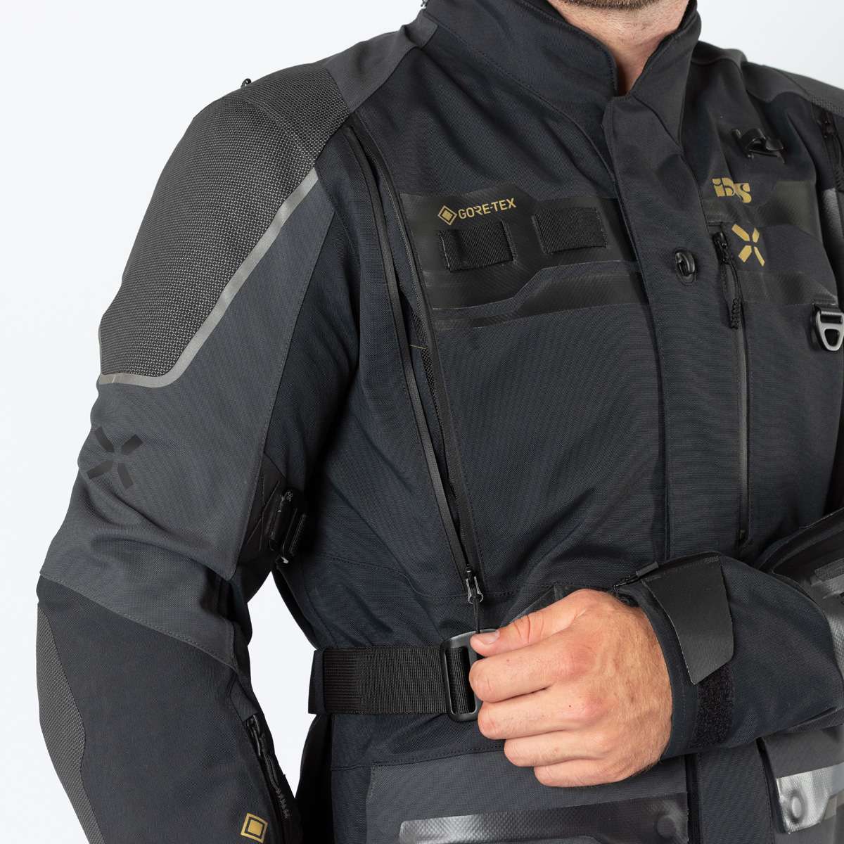 【使い勝手の良い】 Venture-GTX 1.0 Laminatjacke schwarz-mittelgrau | Textile ジャケット・アウター